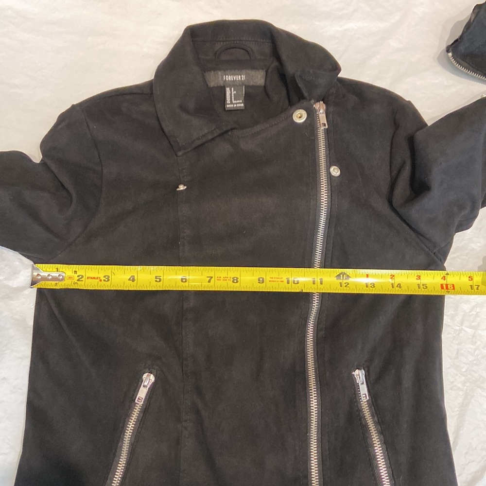 Forever 21 Zippered Black Lined Jacket - Picture 10 of 14